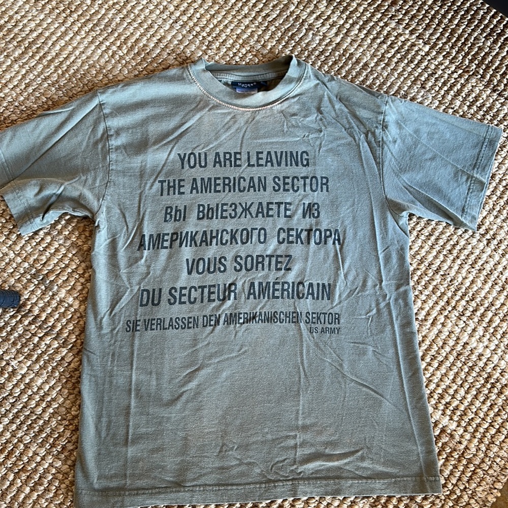 Hanes vintage T shirt Medium . Cargo army green.